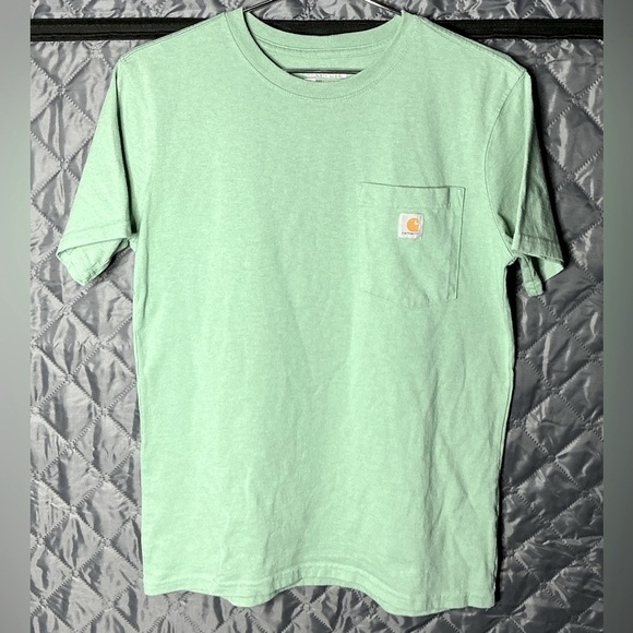 Carhartt Men's Mint Green Short Sleeve Tee loose fit - Picture 5 of 9